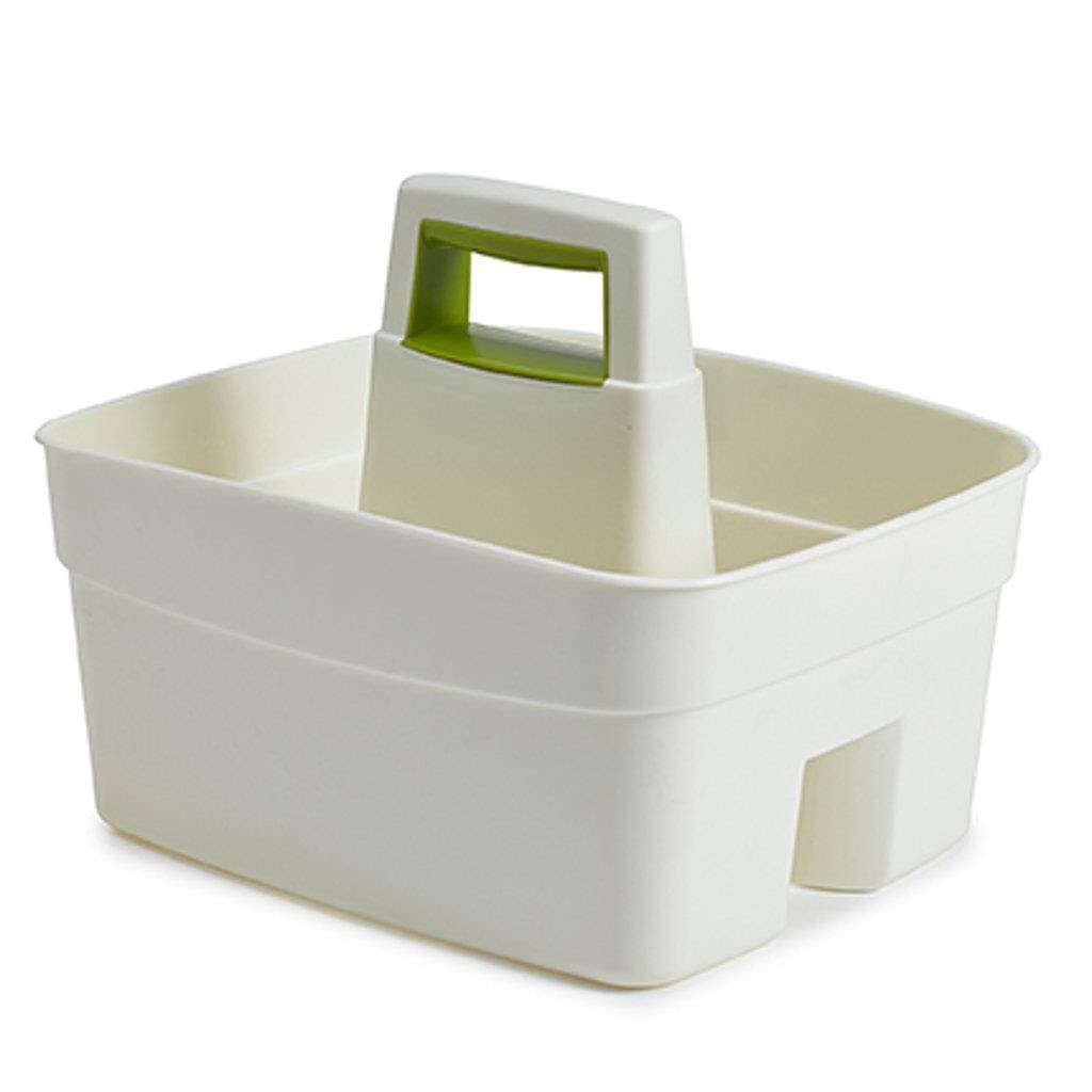 Whitefurze Plastic Handy Kitchen Cleaning DIY Tool Utility Caddy Storage Cream