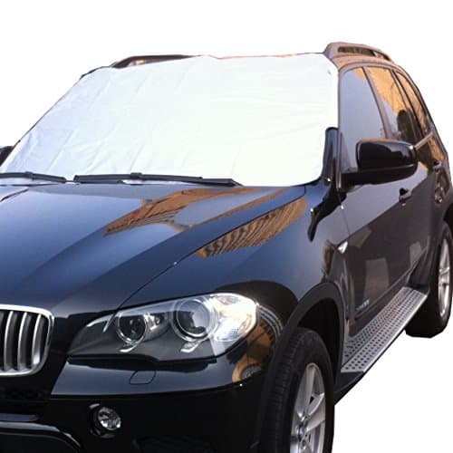 Extra Thick Windshield Sunshade Snow Cover Auto Front Window Sun Shade Cover Sun Protection Visors Protective Shields with 59"46"