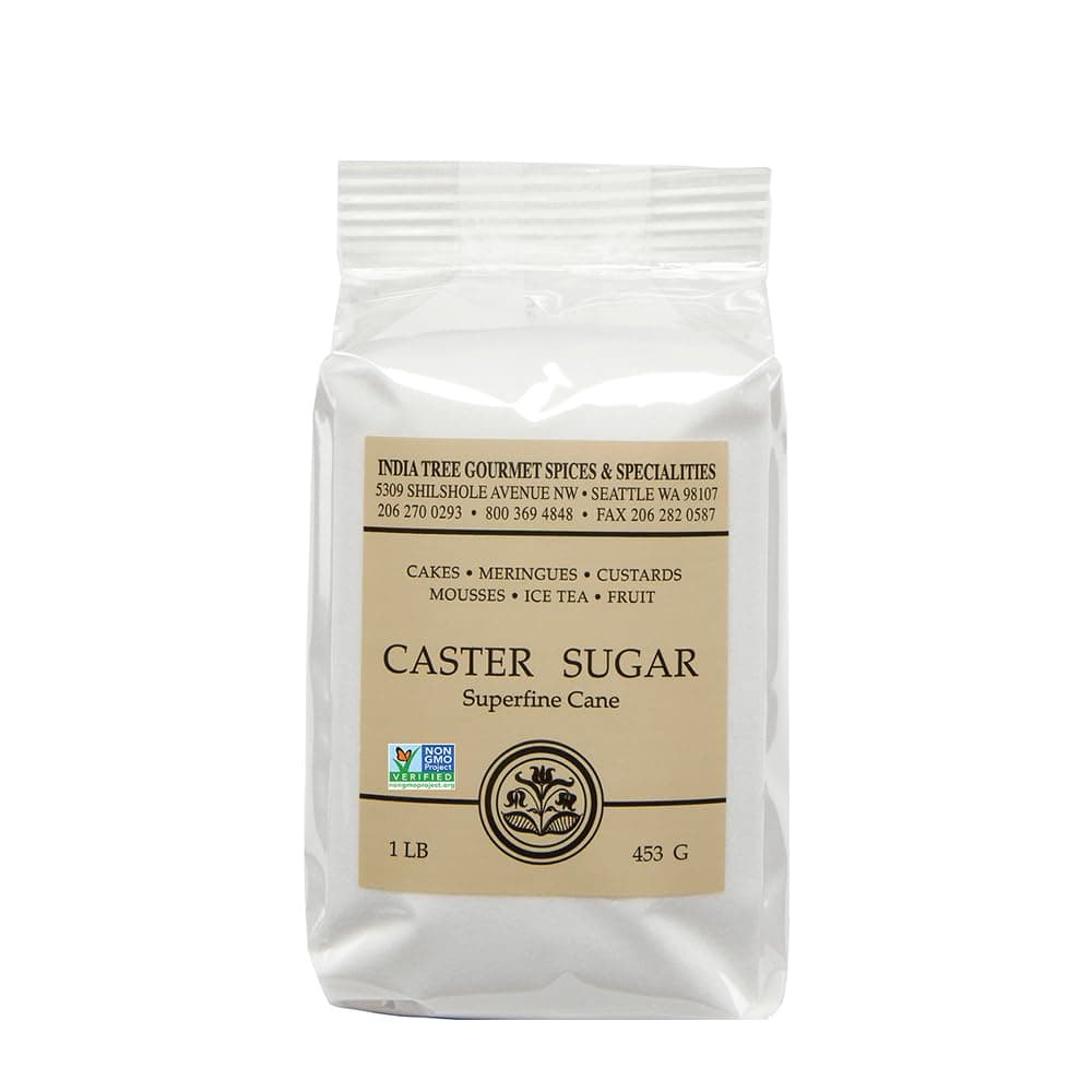 India Tree Superfine Caster Baking Sugar, Original, 16 Ounce