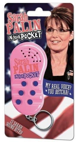 Sarah Palin Talking Keychain - In Your Pocket Talking Keychain