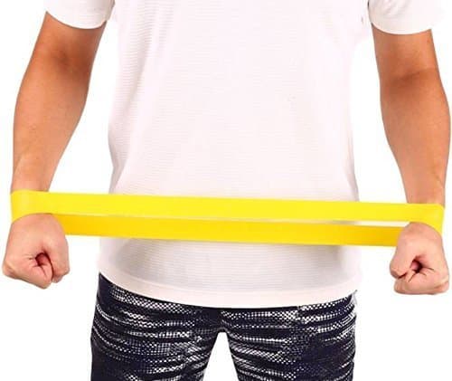 Agam CLS33 Elastic Exercise Loop Band, Free Size (Yellow)