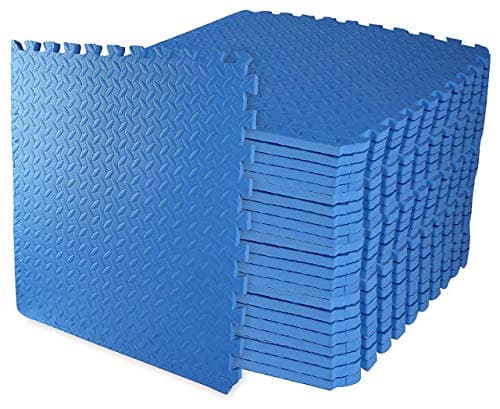 ComFy Mat Gym Flooring Mat, Foam Exercise Mats, Interlocking Puzzle EVA Floor Tiles, Non slip Rubber Cushion For Home Workout, Bonus Adhesives,24"X24"(60x60cm)