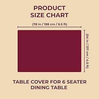 STITCHNEST PVC Transparent 6 Seater Dining Table Cover with Silver Lace, ( 54x78 Inches )