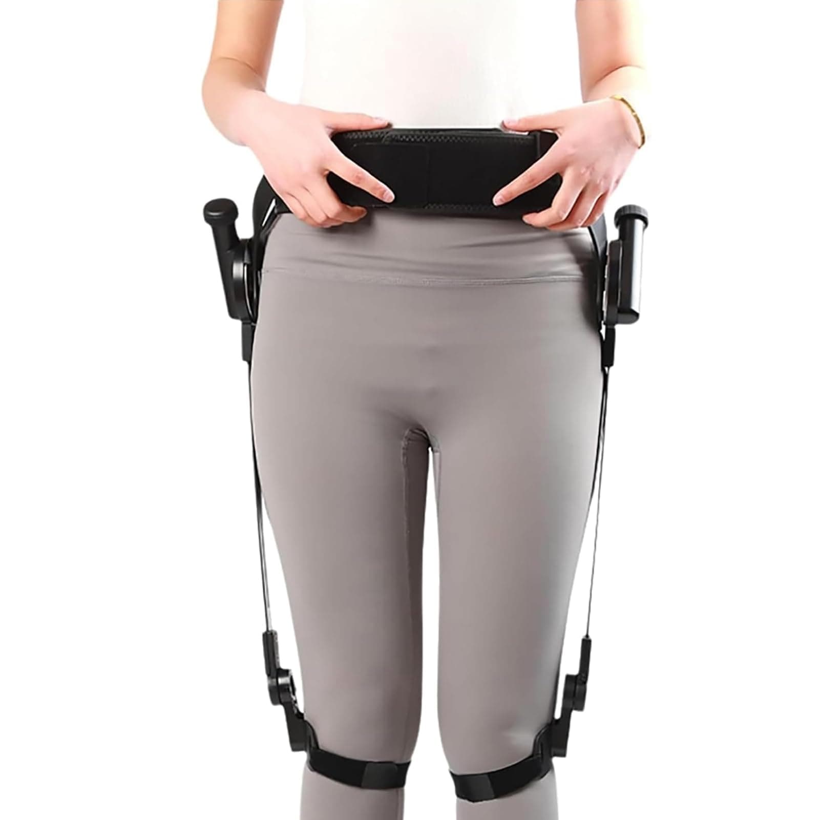 Exo Skeleton Legs to Help Walk, Bionic Exoskeleton Leg, Hiking and Climbing Stairs Assist, 3 Level Adjustable Strength, for Adults Elderly, Walking Assistance Device (Legs, M)