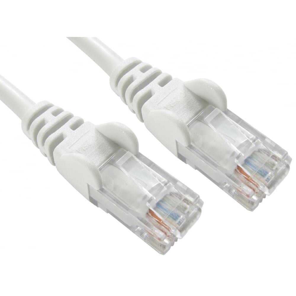 1m WHITE Network Cable - CAT5e - RJ45 - Ethernet - Patch - LAN - Router - Modem - 10/100 100 PACK