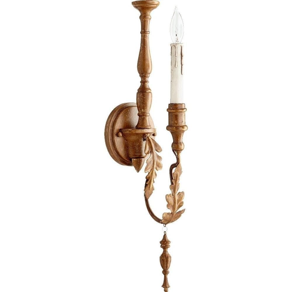 5406-1-94, Salento Torchiere Wall Sconce Lighting, 20 Watts, French Umber