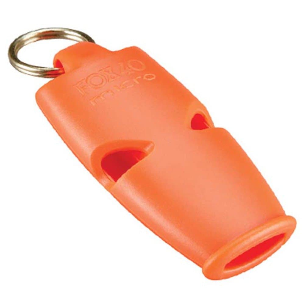 Micro Safety Whistle with Breakaway Lanyard