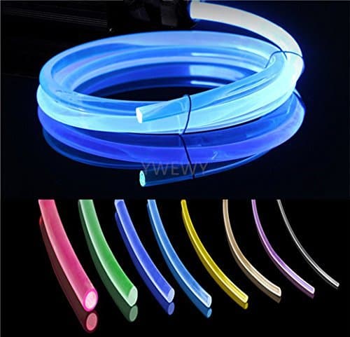 10ft PMMA Plastic Optic Fiber Side Glow Cable for LED Light Source (0.16in)