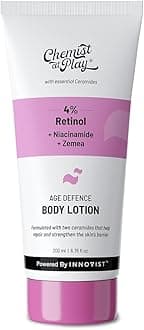 Chemist at Play Anti-Aging Body Lotion with 4% Retinol, Niacinamide & Zemea | Skin Brightening Lotion | Body Lotion for Dry & Oily Skin | Fights Visible Signs Of Aging | Nourshes Skin 200ml