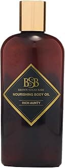 Rich Aunty Body Oil, Nourishing Skin Care with Almond, Avocado, Olive, Grape Seed and Turkish Rose Oils, Lightweight Body Oil for Women, Paraben Free, Made in USA