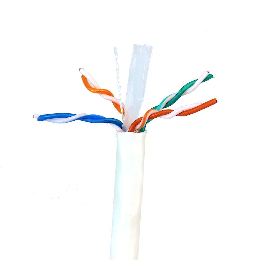 Micro Connectors TR4-539W 100 Meter (328ft) CAT6 UTP Solid 24AWG - White