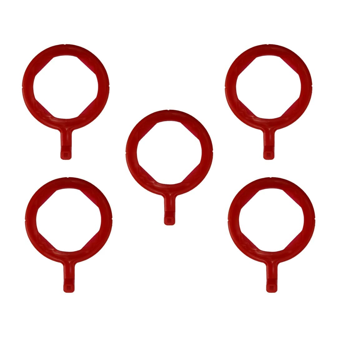 ADS - Dental X-Ray Positioning Aiming Ring, Autoclavable, Bite Wing, XCP Style, FPS 3000 Red Wing, X-Ray Positioning System, Dental Intraoral Film (5, Red, Aiming Rings)