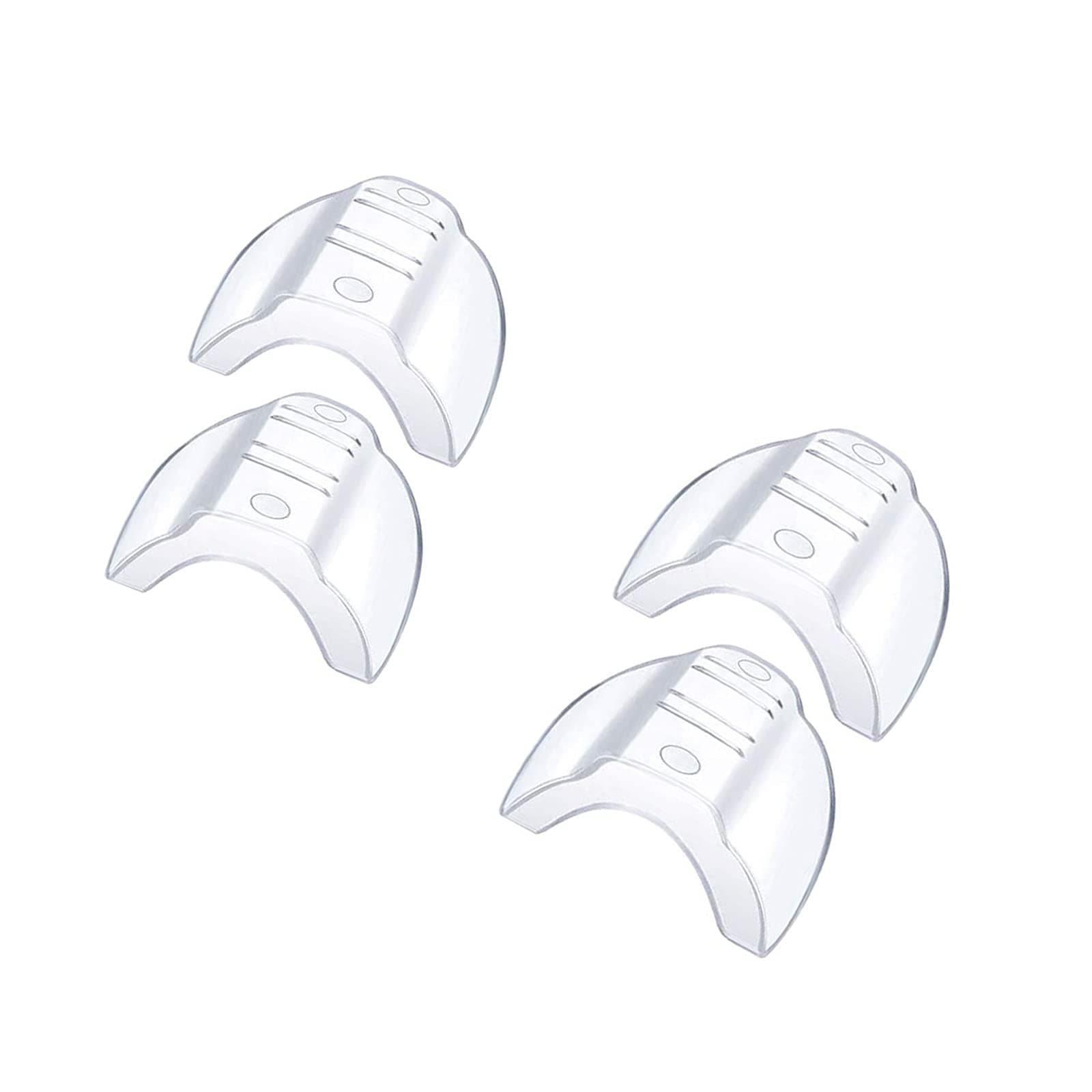 2Pair Side Shields for Eyeglasses Glasses Side Shields Slip Eyeglass Wing Flexible Side Shields Fits Small to Medium Flexible Clear Universal