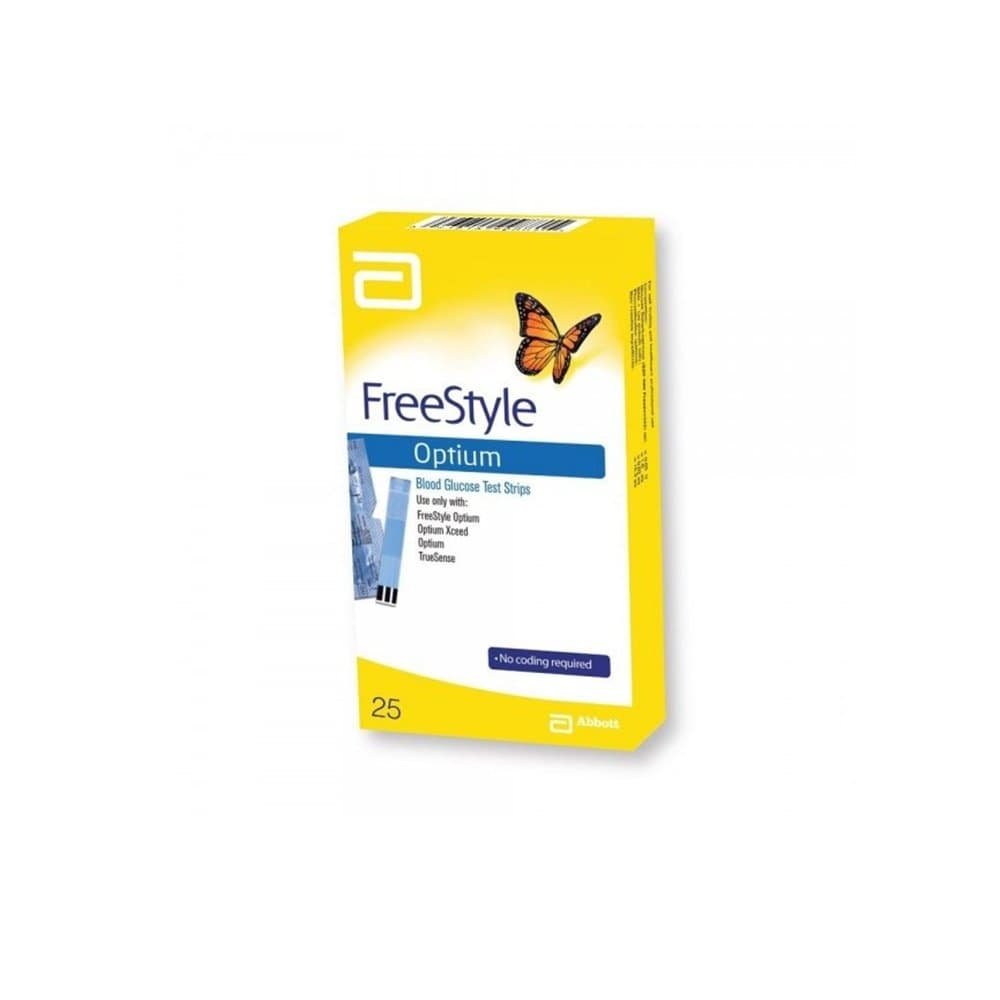 Abbott FreeStyle Optium Test Strips Glycaemia 25 strips