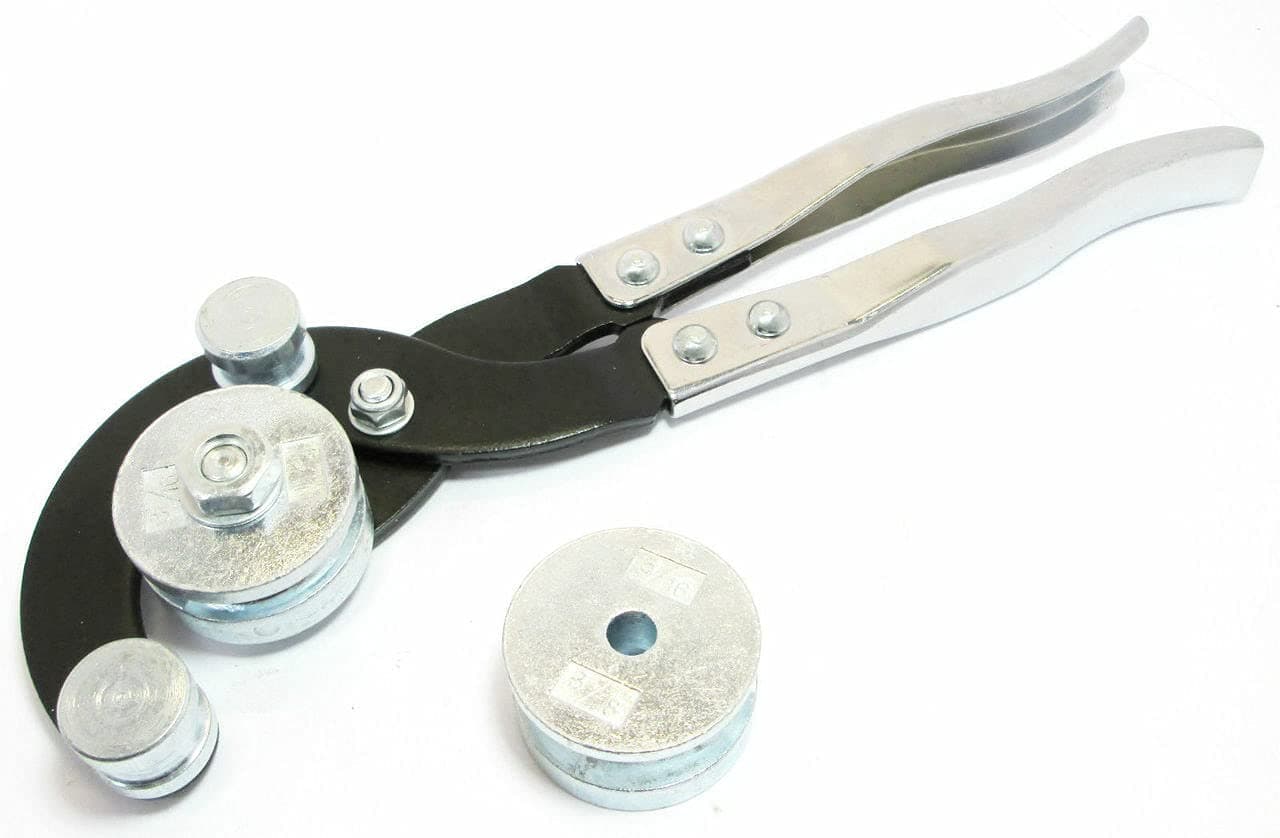 Mekanik Brake Pipe Bending Tool 3/16, 1/4, 5/16, 3/8 in Steel; Copper Pipe Bender