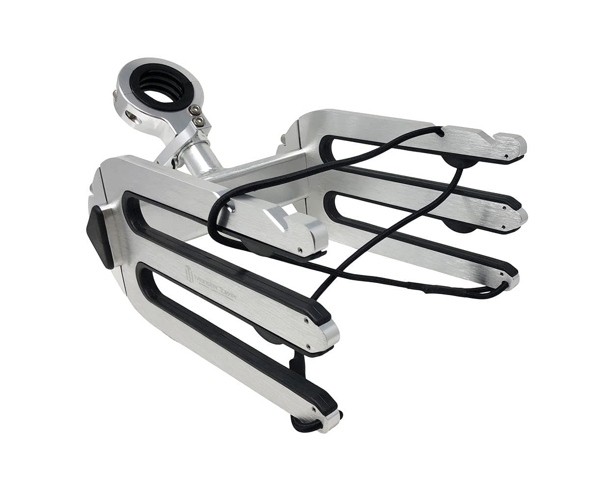 Monster Tower Wakeboard Rack - Quick Release - with Universal Inserts - Brushed and Anodized