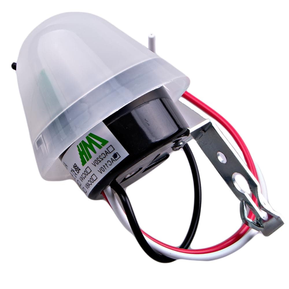 AC 110V 10A Adjustable Auto Photo Control Sensor Light Switch Rainproof