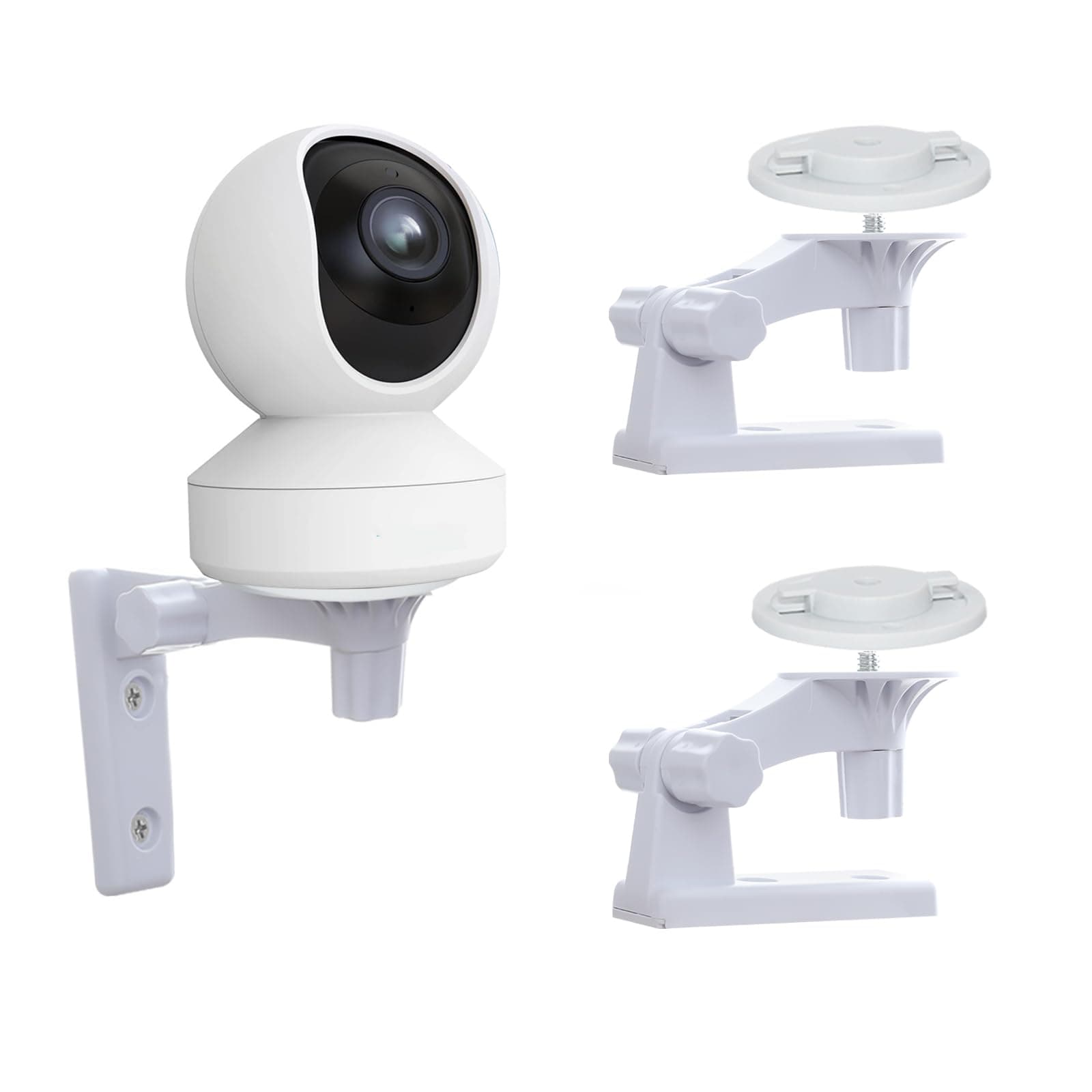 Camera Mount Compatible with Reolink E1 Pro, Reolink E1, 180° Adjustable Camera Ceiling Mount with Mounting Plate, Drill Installation, 2 Pack, White