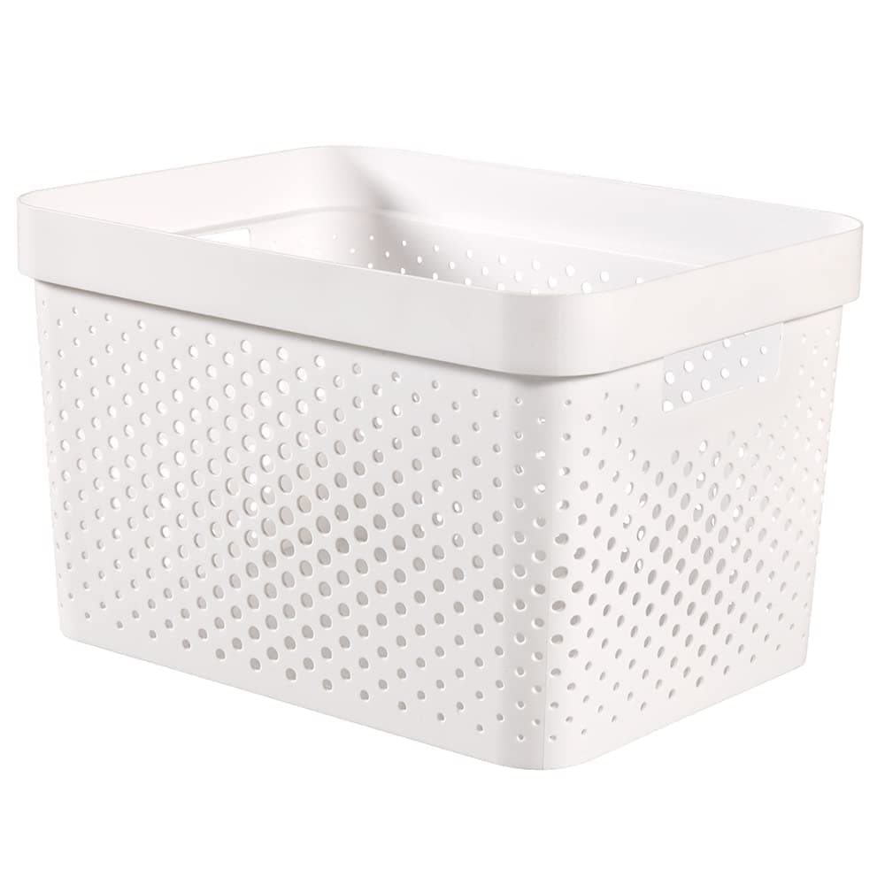 CURVER Infinity Box 17 L, White, 35.5 x 26.2 x 21.9 cm, Recycled Plastic