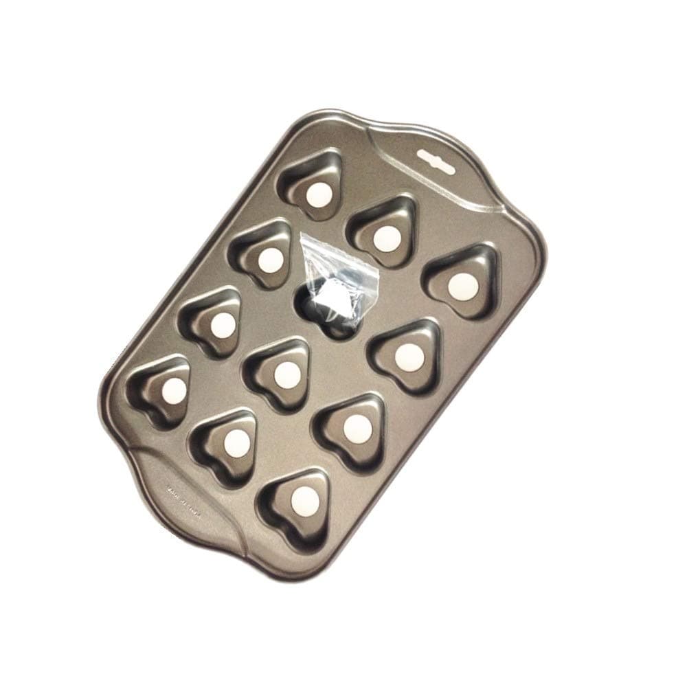 12 Cups Mini Non-stick Baking Pan Cheesecake Pan,Heart Shape Cake Pan
