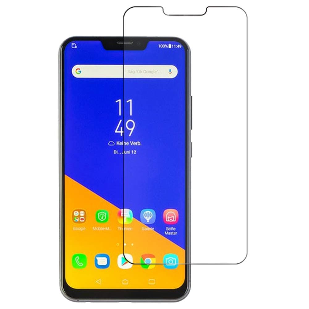 [3 Pack] Tempered Glass Screen Protector for Asus Zenfone 5z (ZS620KL), HD Transparent - 9H Hardness - No Bubbles - Anti-Fingerprint - Anti-Scratch