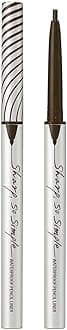 CLIO Sharp So Simple Waterproof Pencil Eye Liner | Micro Precision Tip (2mm), Twist Up, Self-Sharpening, Long Lasting, Smudge-Resistant, High-Intensity Color, Ultra-Smooth | Dark Brown (#5)