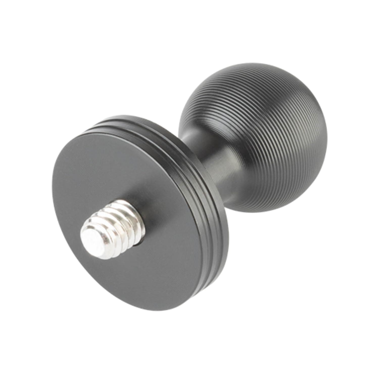 Aluminum 1/4"-20 Threaded Camera Adapter with Integrated 20mm Ball