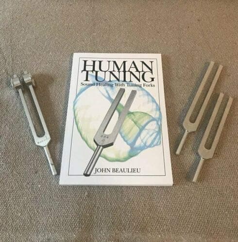 Beginner Tuning Fork Set with Book, C&G (2) Fork Set, 128 Otto Tune