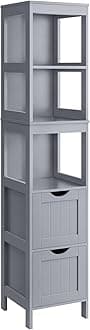 VASAGLE Bathroom Floor Cabinet, Freestanding Bathroom Storage Unit, with 2 Dr...