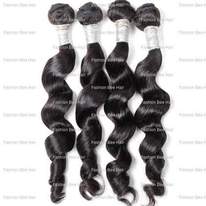 unprocessed Peruvian virgin human hair extension loose wave 3pcs per pack,20",22",24"