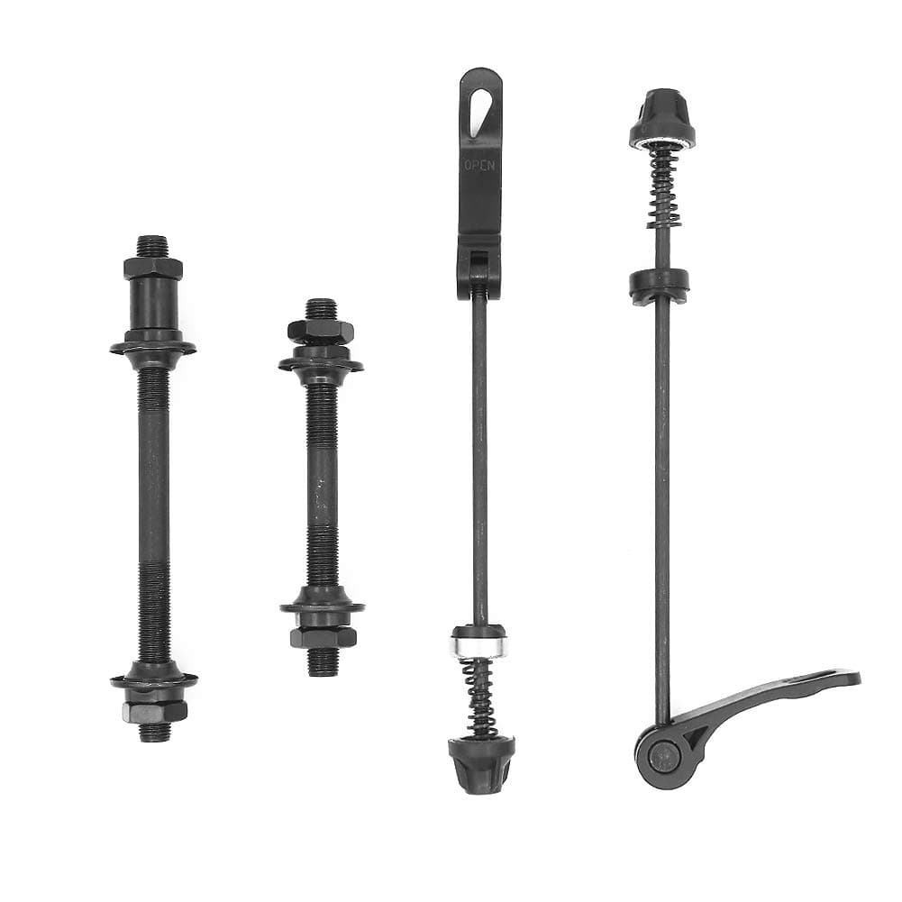 Cycling Quick Releases Set, 2pcs Quick Release Bicycle Hub and 2pcs Bike Front Rear Axle Hollow Shaft for MTB Road Mountain Bicycle
