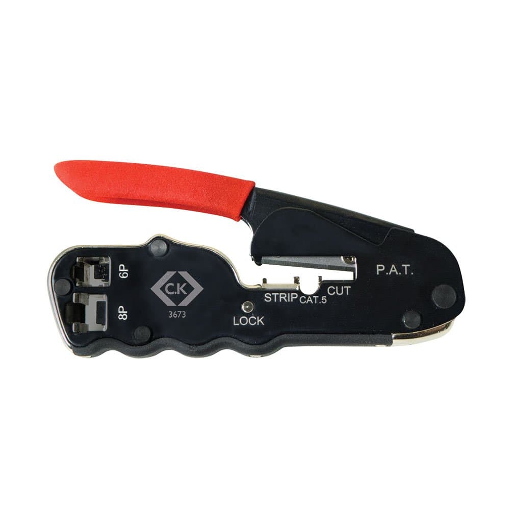 C.K T3673 Compact Crimper for Modular Plugs, Multi-Colour