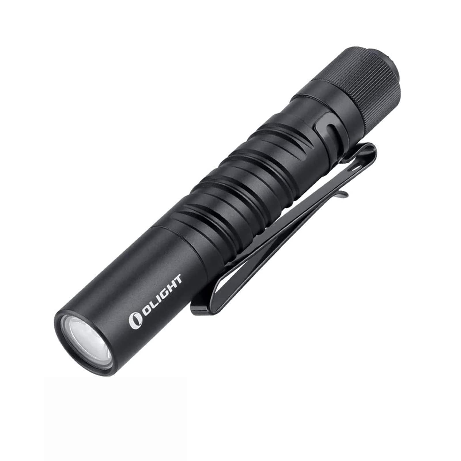 I3T EOS 180 Lumens Dual-Output Slim EDC Flashlight for Camping and Hiking, Tail Switch Flash Light with AAA Battery (Black)