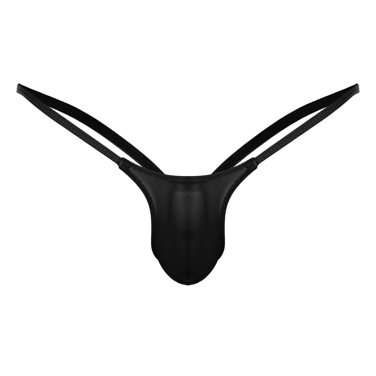 iiniim Mens Low Rise Jockstrap Open Back Bikini G-String Micro Thong Underwear