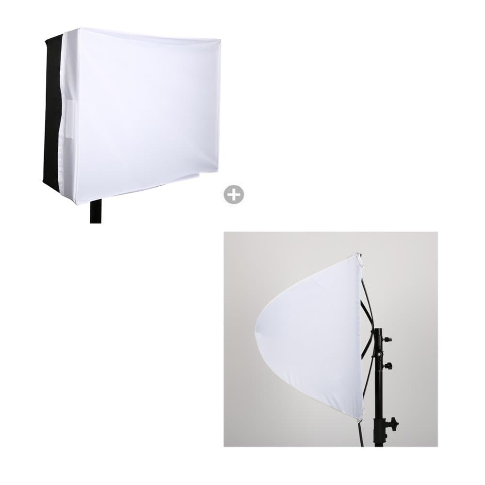 Falcon Eyes Soft Box Spread Soft Box Diffuser RX-12OB+Standard Softbox Diffuser RX-12SB for RX-12T,RX-12TD Video Light (RX-12OB+RX-12SB)