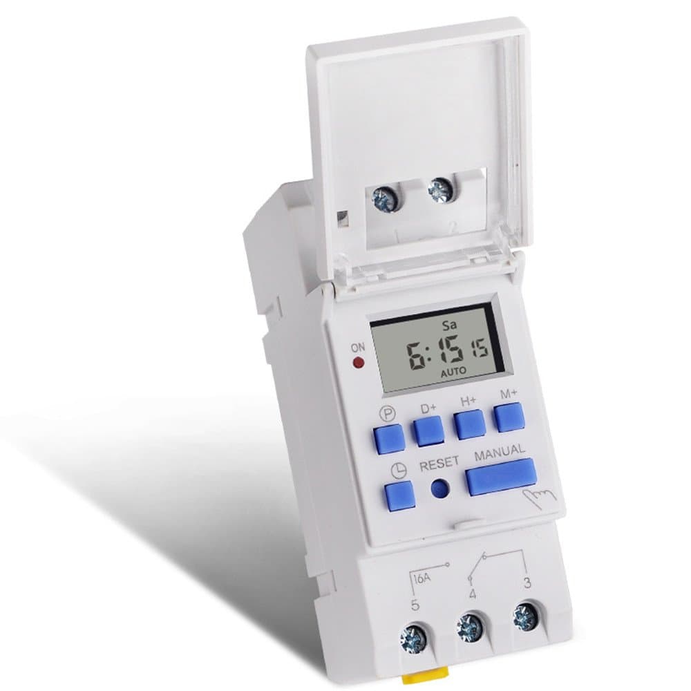 SINOTIMER Electronic Weekly 7 Days Programmable Digital TIME SWITCH Relay Timer Control AC 220V 16A Din Rail Mount