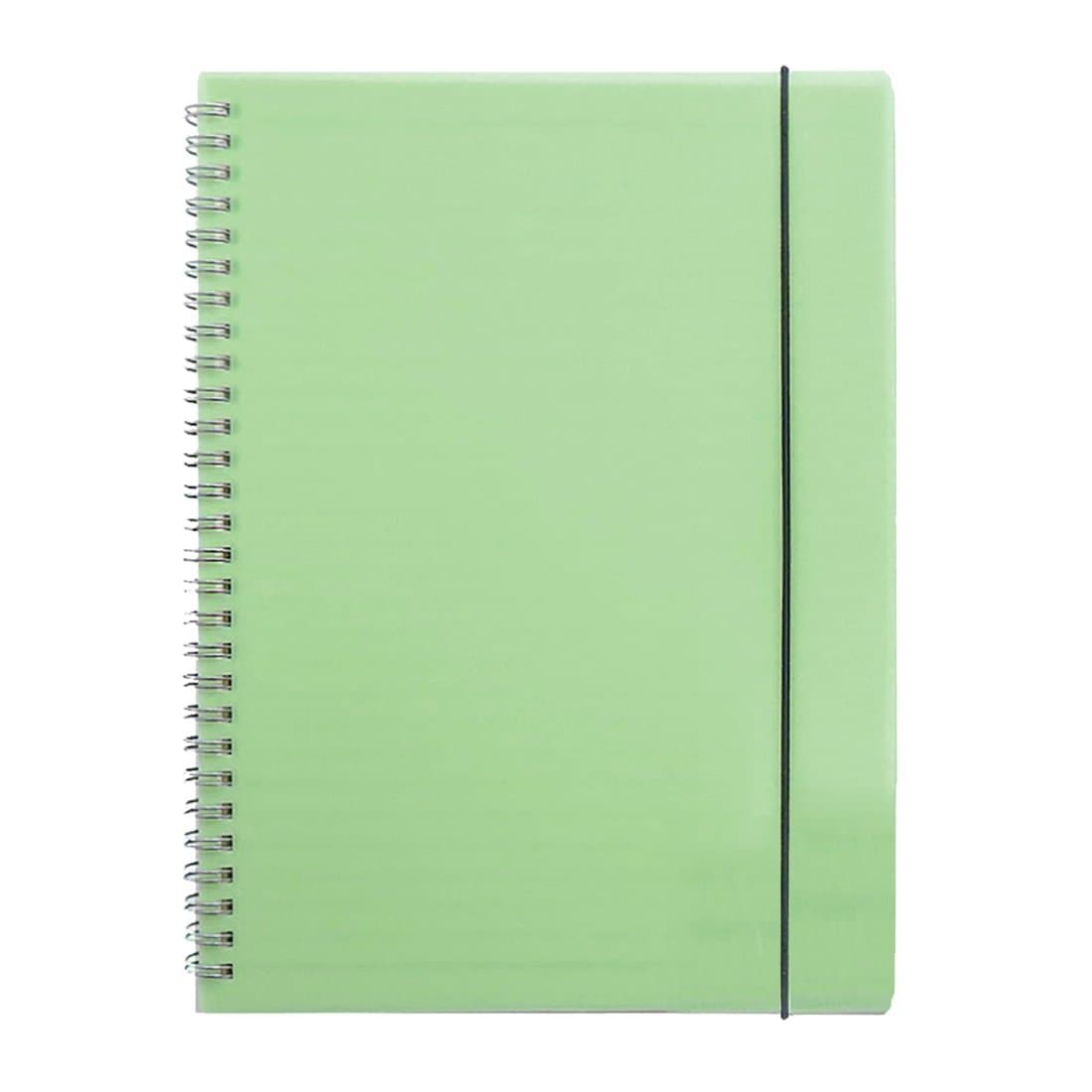 Zengest Wirebound Spiral Notebook Hardcover Dot Grid Notebook B5 Large Size 10.2 x 7.4 Inches 160 Pages, Green