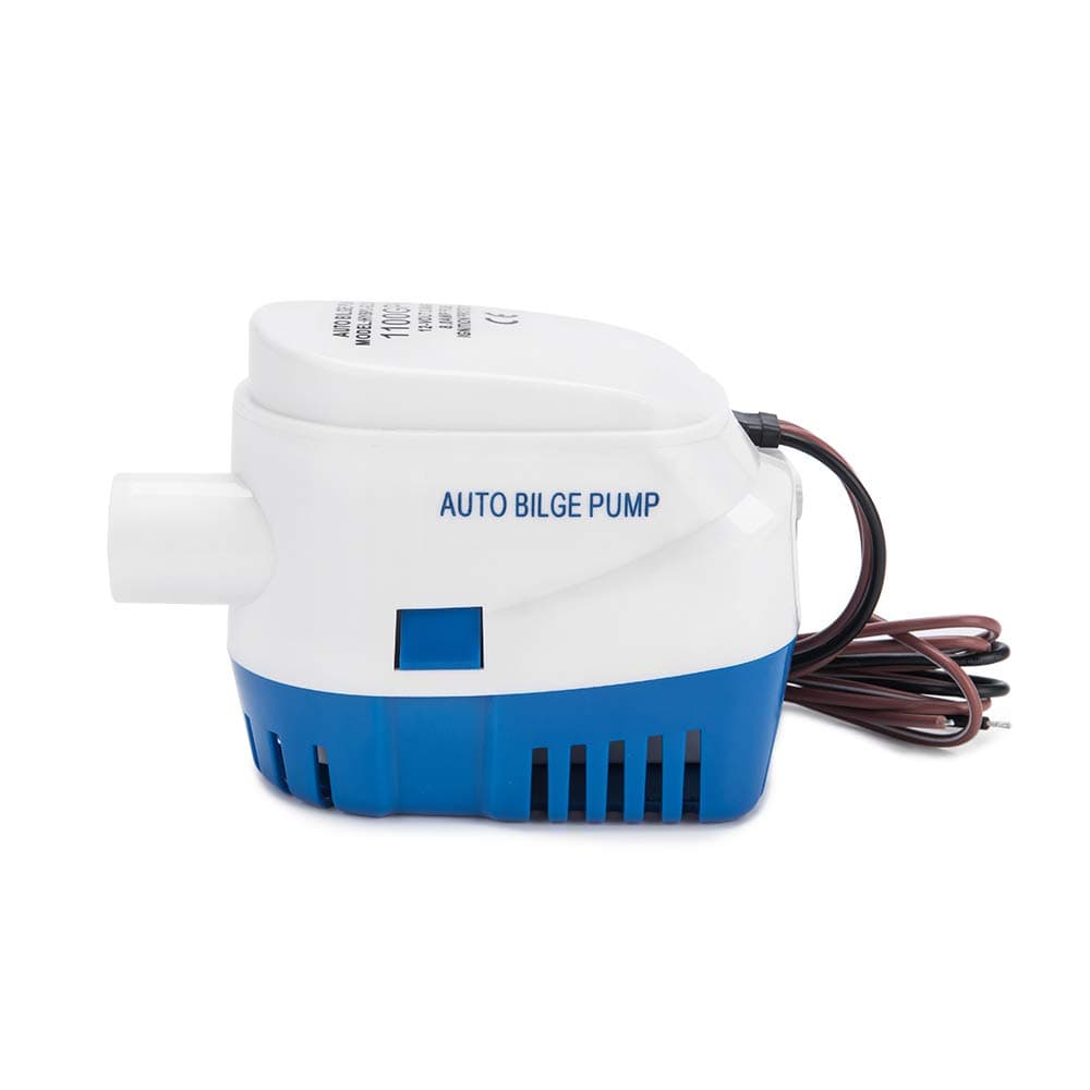 Dontmiss Automatic Submersible small Boat Bilge Pump 12v 1100gph Auto with Float Switch，1 1/8"Outlet Marine-Grade Durable Construction,bilge pumps for boats, Ponds, Pools, Caravan RV
