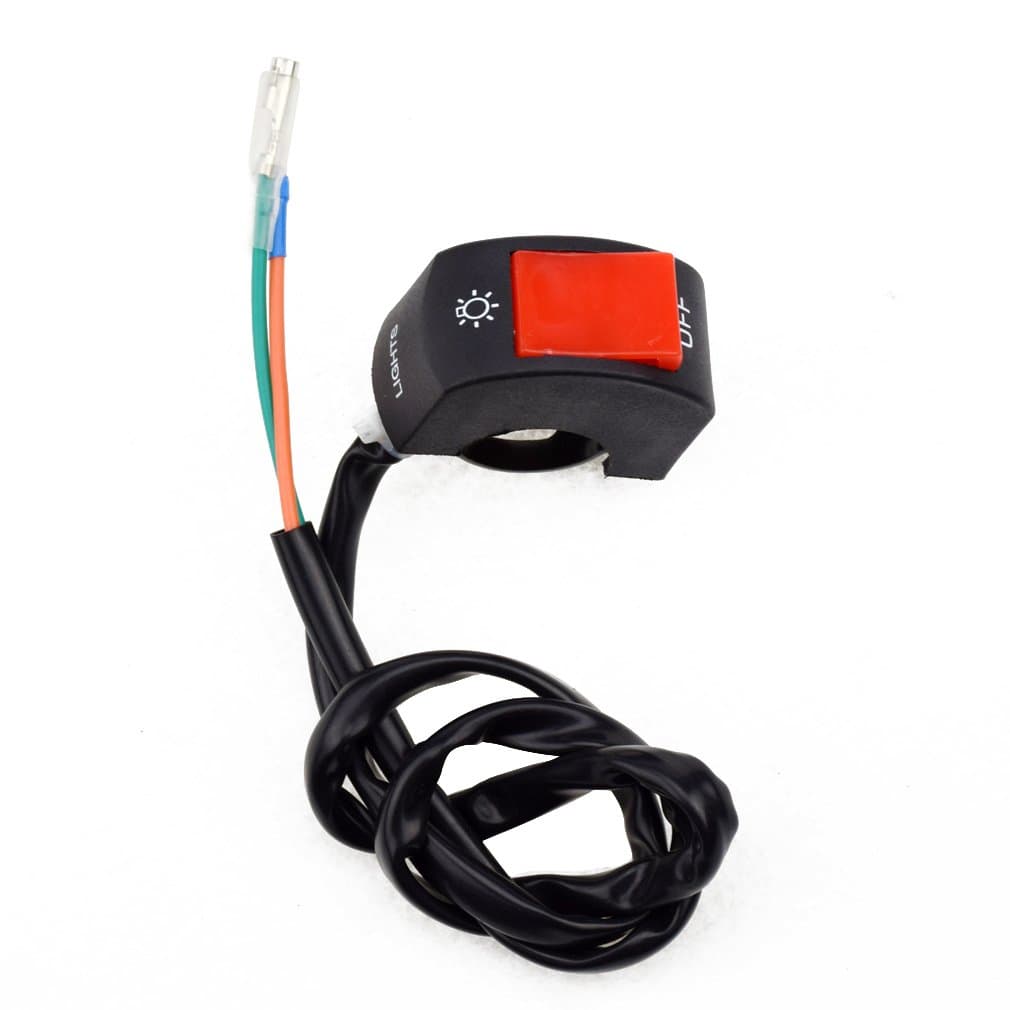 HIAORS 7/8" Handlebar Light On Off Switch Button Compatible with 50cc 90cc 125cc 150cc 250cc Coleman Mini Bike CT200U BT200X CT100U TTR90 CRF150F Pit Dirt Bike Motorcycle Scooter E-Bike Parts