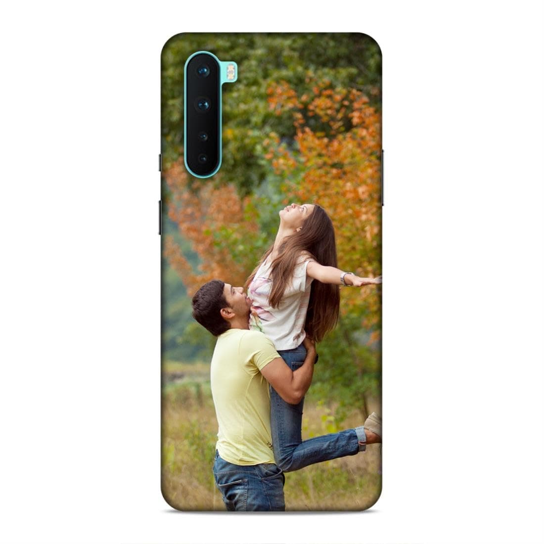 Polycarbonate Customised Mobile Back Case for Oneplus Nord 5G (Own Photo with Frame, Name, Text, Font, Color), 3D Printed Hard Mobile Back Cover for Oneplus Nord 5G, Multicolor