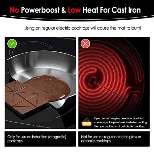 KitchenRaku Induction Cooktop Protector Mat 20.4x30.7 inch, Advanced (Magnetic) Electric Stove Burner Covers Antiscratch as Induction Cooktop Cover, Glass Top Stove Cover, or Electric Stove Top