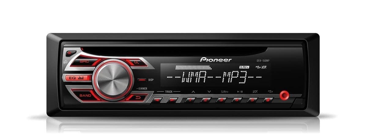 DEH-150MP CD RDS Tuner with WMA/MP3 playback and front illuminated Aux-In