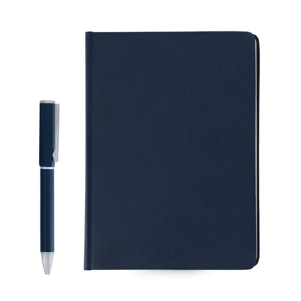 Santhome Notebook and Pen set in a Gift box for Office College (Blue)
