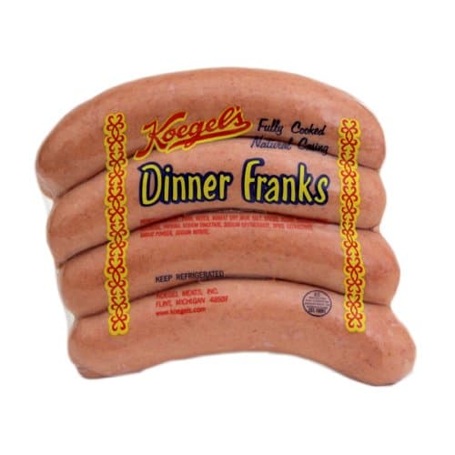 Koegel Dinner Franks 1/4 lb each Qty. 20