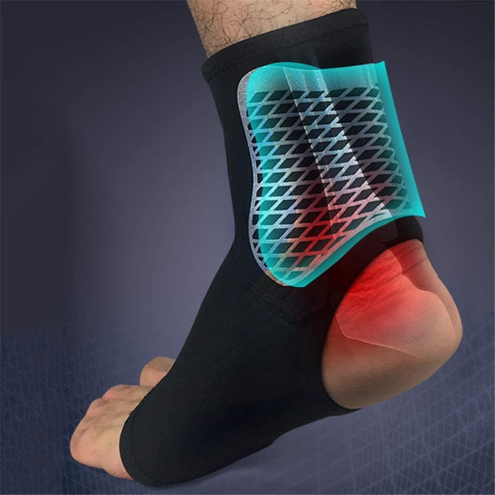 Ankle Support Sleeve, Ankle Compression Brace Wraps for Sport Protect, Ankle Sprain, Stable Ligament, Plantar Fasciitis, Eases Swelling, Heel Spurs, Injury Recovery, Joint Pain and More
