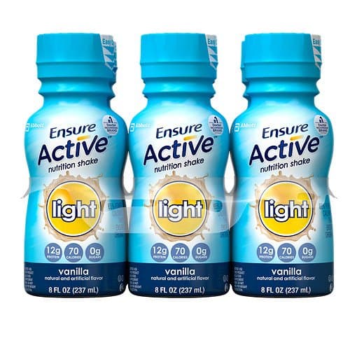 Ensure Active Light Shakes, Vanilla, 6 pk 8 oz (Pack of 1)