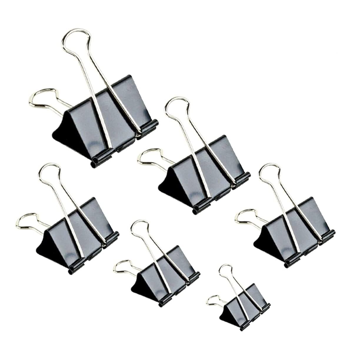 Binder Clips 2"/51mm -30Pcs Paper Clips (Black)
