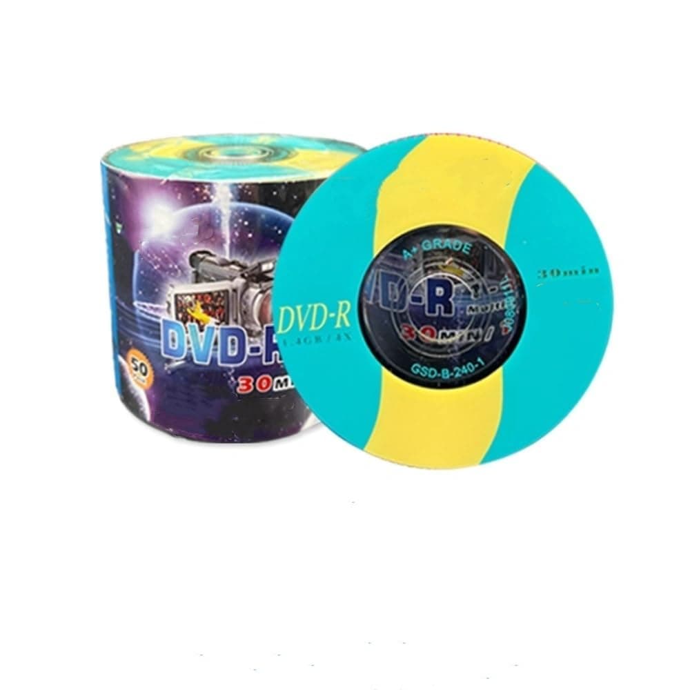 50 Pack 3" 8cm Mini Recordable Blank DVD-R Discs Disk for DVD VCR Video Camera 1.4GB/30min 1-8X