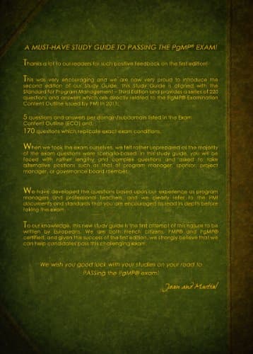 PgMP Exam Preparation and Study Guide – Second Edition