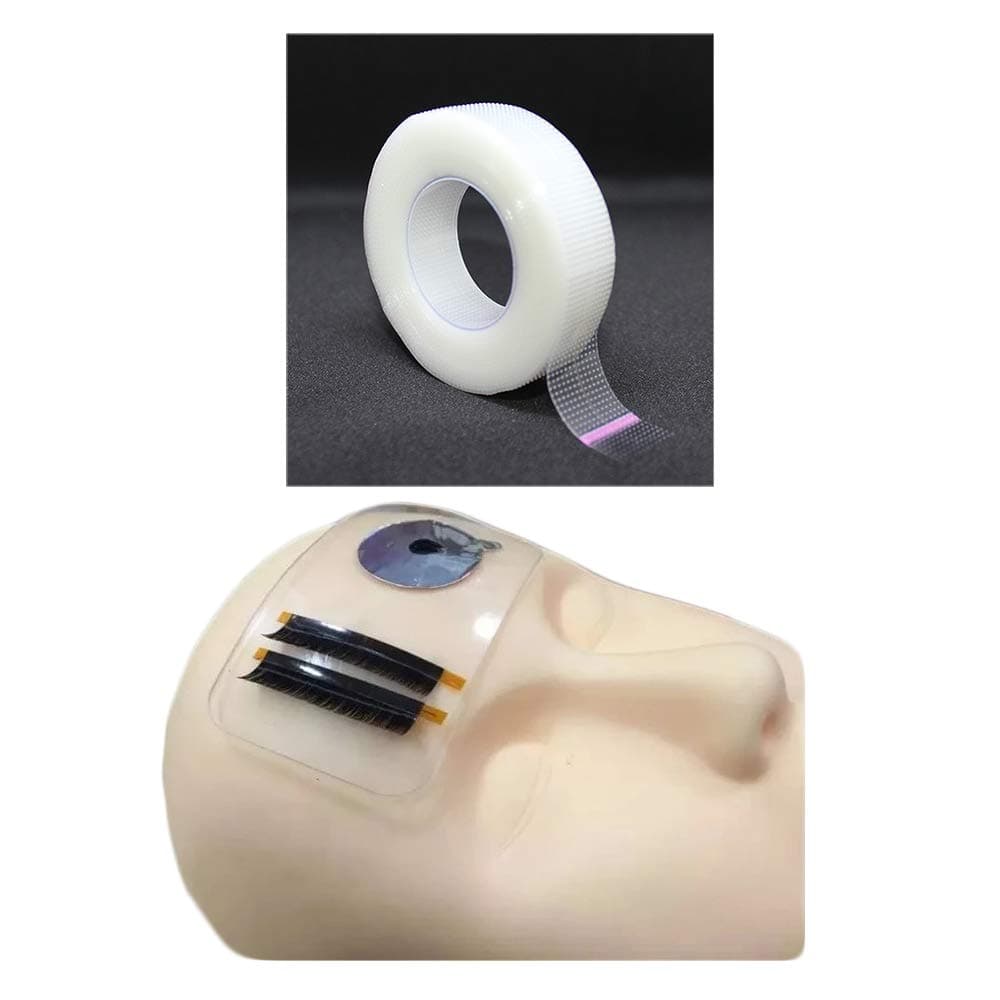 ZMOI 1 Silicone False Lashes Holder Pad + 1 Roll PE Micropore Medical Tape Roll for Individual Eyelash Extensions,1/2'' x 10 Yards